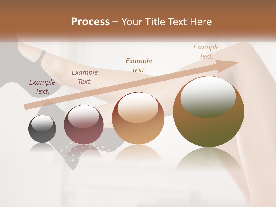 A Woman's Legs With Black Shoes And Heels PowerPoint Template