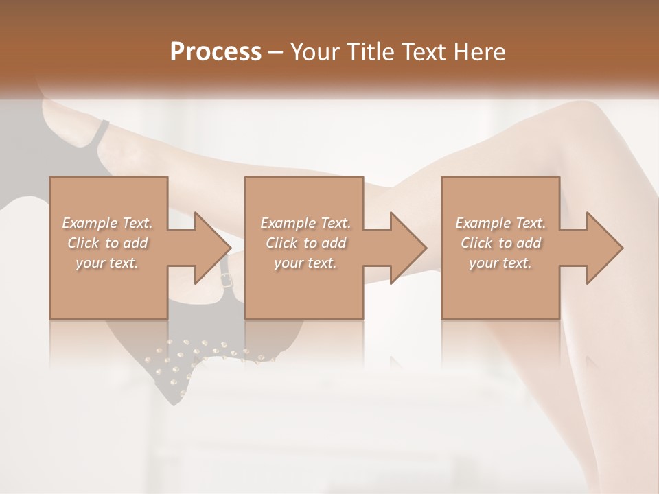 A Woman's Legs With Black Shoes And Heels PowerPoint Template