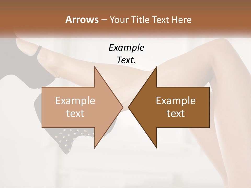 A Woman's Legs With Black Shoes And Heels PowerPoint Template