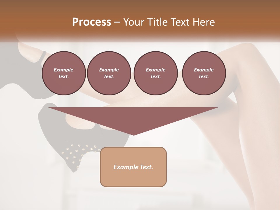 A Woman's Legs With Black Shoes And Heels PowerPoint Template