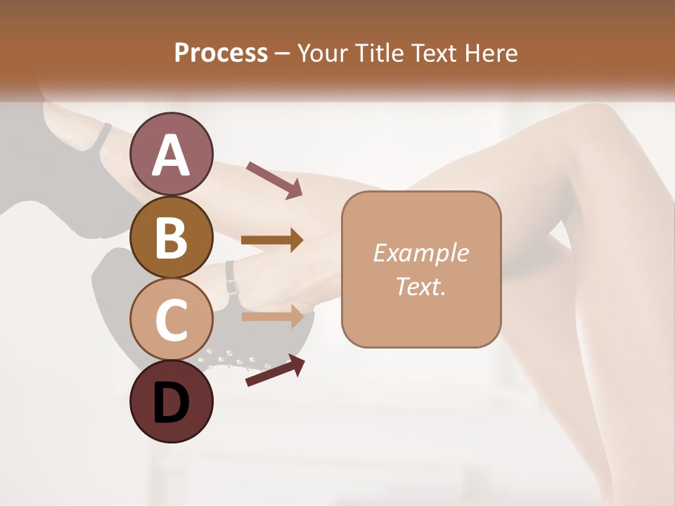 A Woman's Legs With Black Shoes And Heels PowerPoint Template