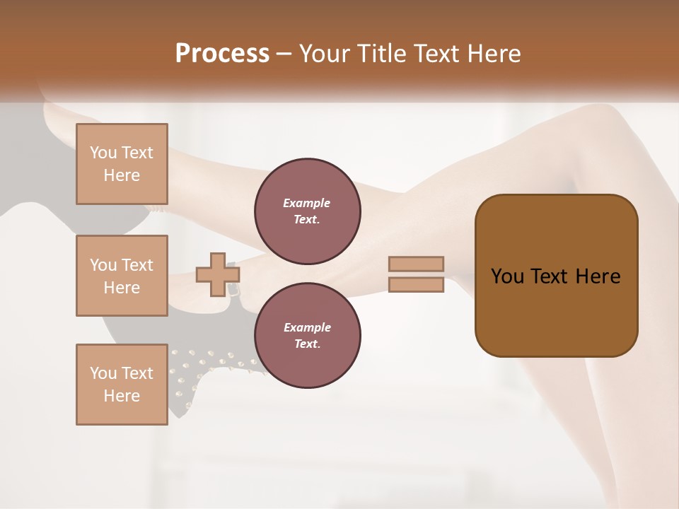 A Woman's Legs With Black Shoes And Heels PowerPoint Template