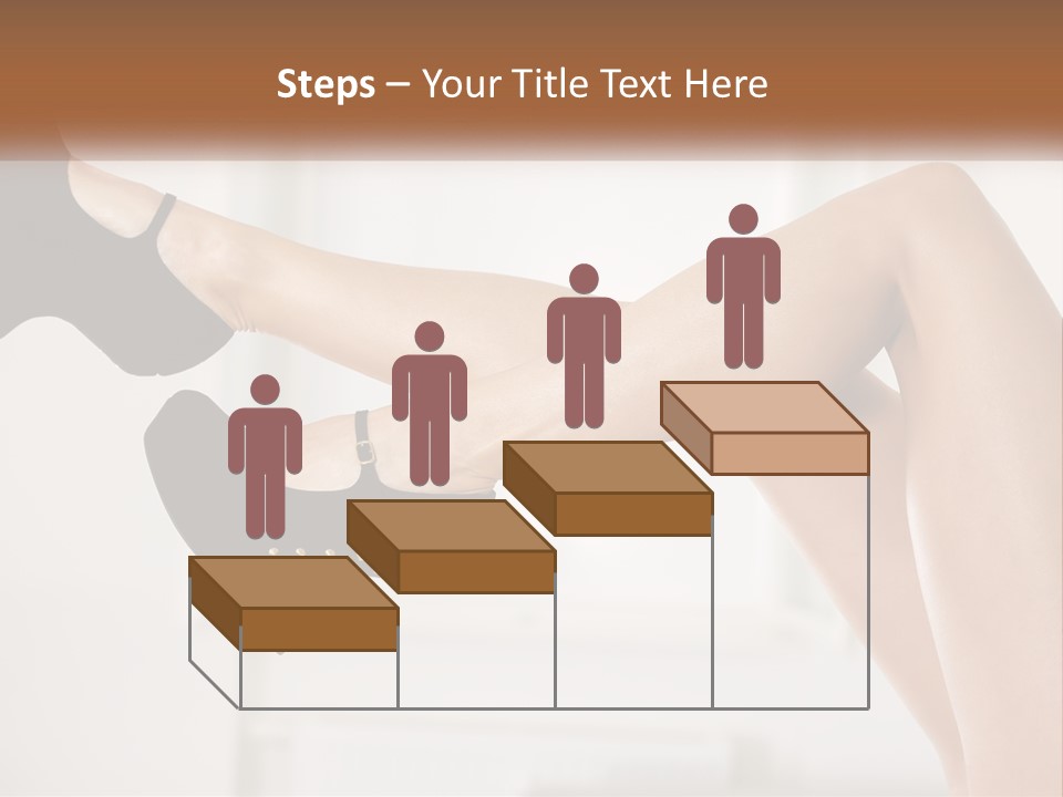 A Woman's Legs With Black Shoes And Heels PowerPoint Template