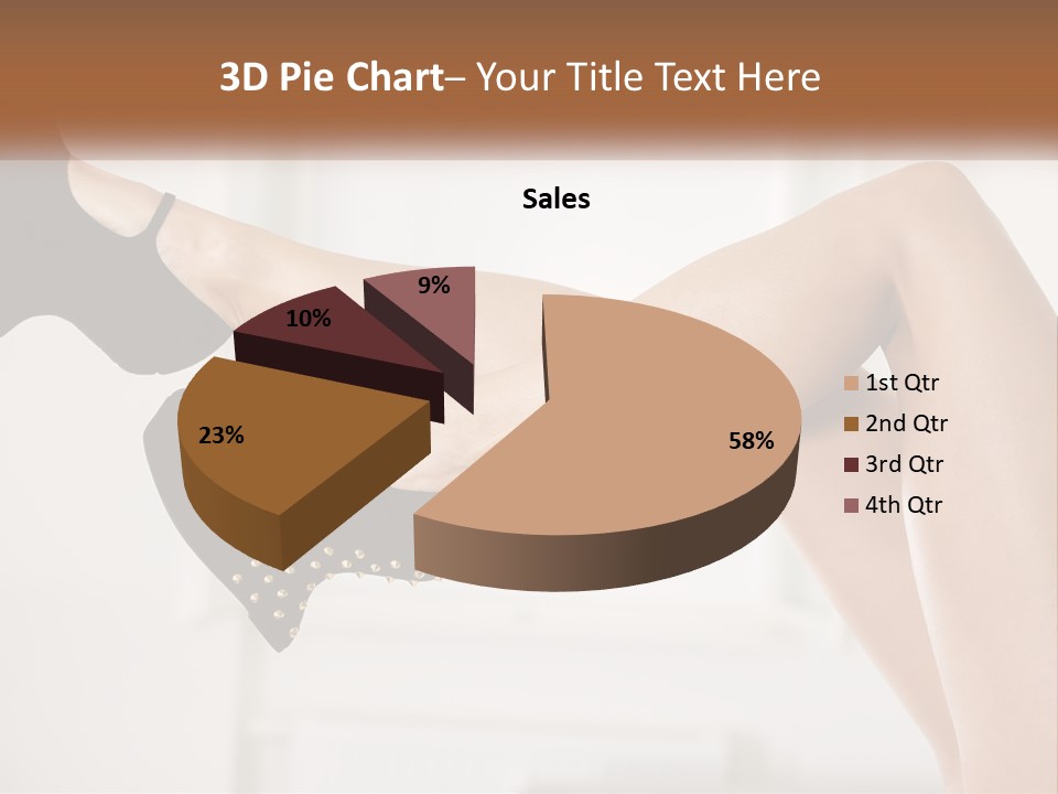 A Woman's Legs With Black Shoes And Heels PowerPoint Template