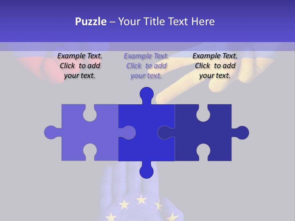 A Group Of Hands Painted With The Colors Of The Flag Of The Country Of Ukraine PowerPoint Template