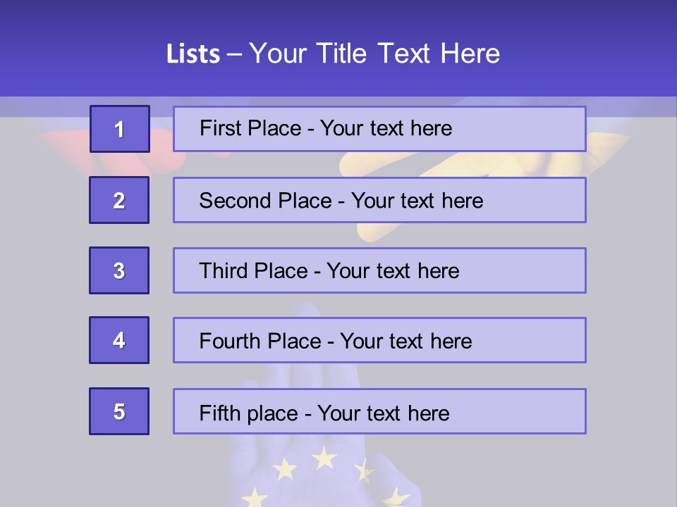 A Group Of Hands Painted With The Colors Of The Flag Of The Country Of Ukraine PowerPoint Template