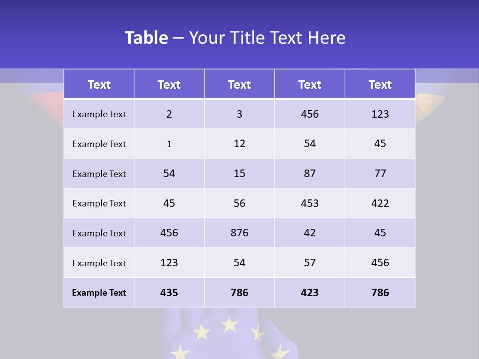 A Group Of Hands Painted With The Colors Of The Flag Of The Country Of Ukraine PowerPoint Template