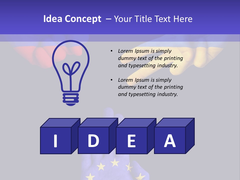 A Group Of Hands Painted With The Colors Of The Flag Of The Country Of Ukraine PowerPoint Template