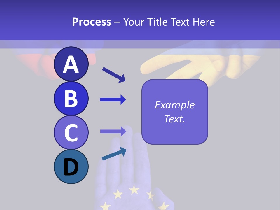 A Group Of Hands Painted With The Colors Of The Flag Of The Country Of Ukraine PowerPoint Template