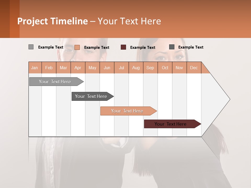 A Man And A Woman Giving Thumbs Up PowerPoint Template