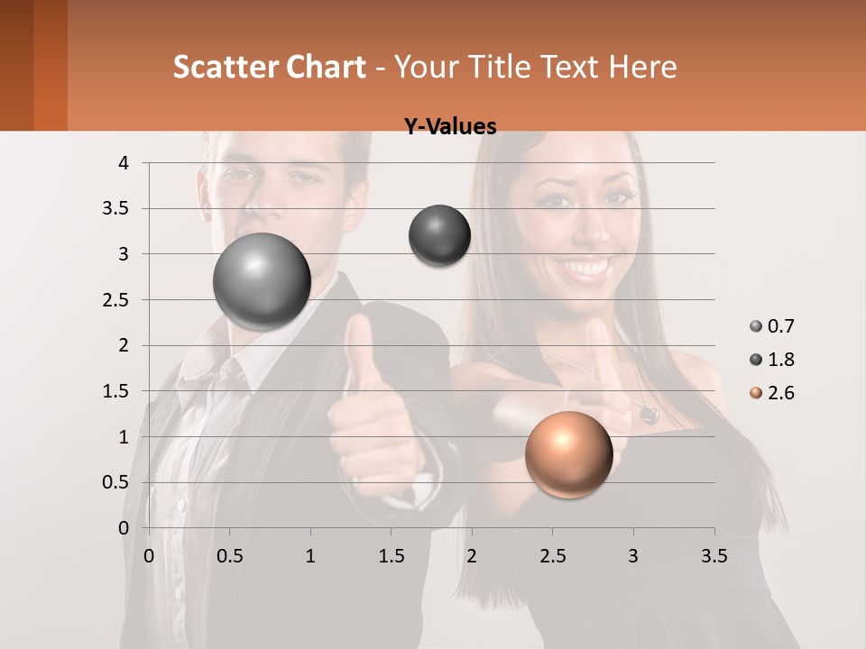 A Man And A Woman Giving Thumbs Up PowerPoint Template