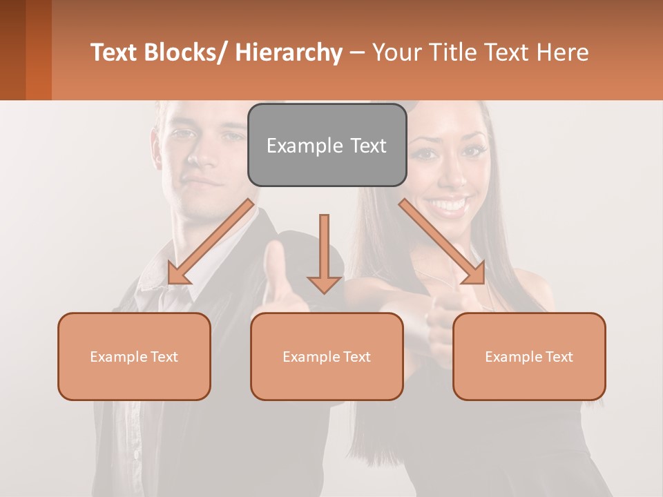 A Man And A Woman Giving Thumbs Up PowerPoint Template