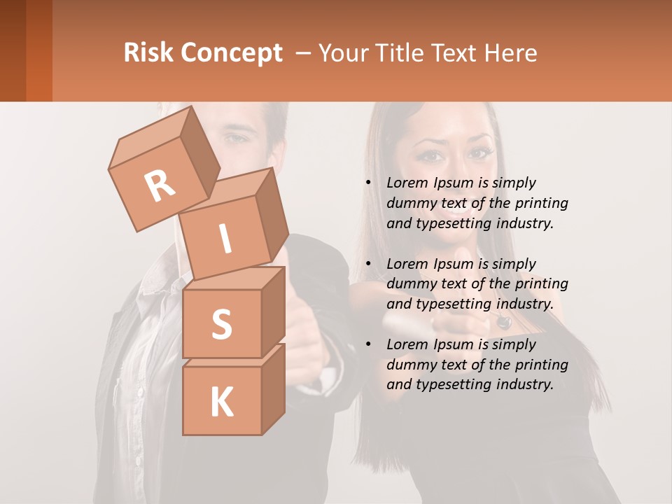 A Man And A Woman Giving Thumbs Up PowerPoint Template