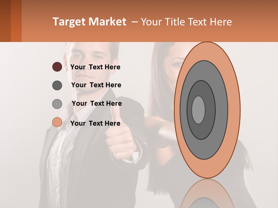 A Man And A Woman Giving Thumbs Up PowerPoint Template