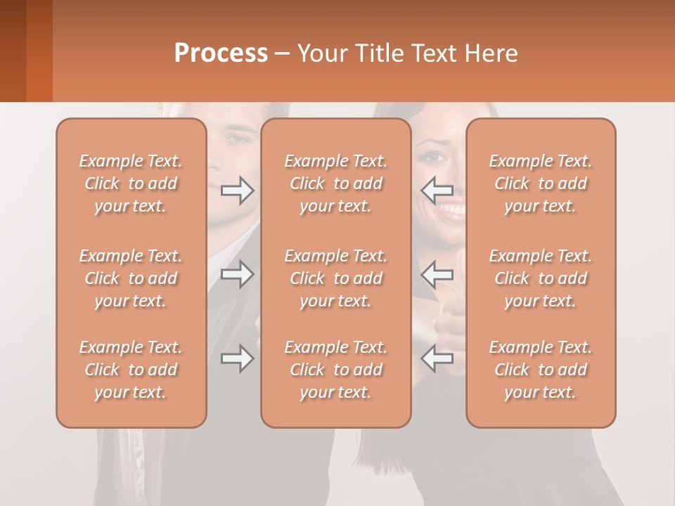 A Man And A Woman Giving Thumbs Up PowerPoint Template