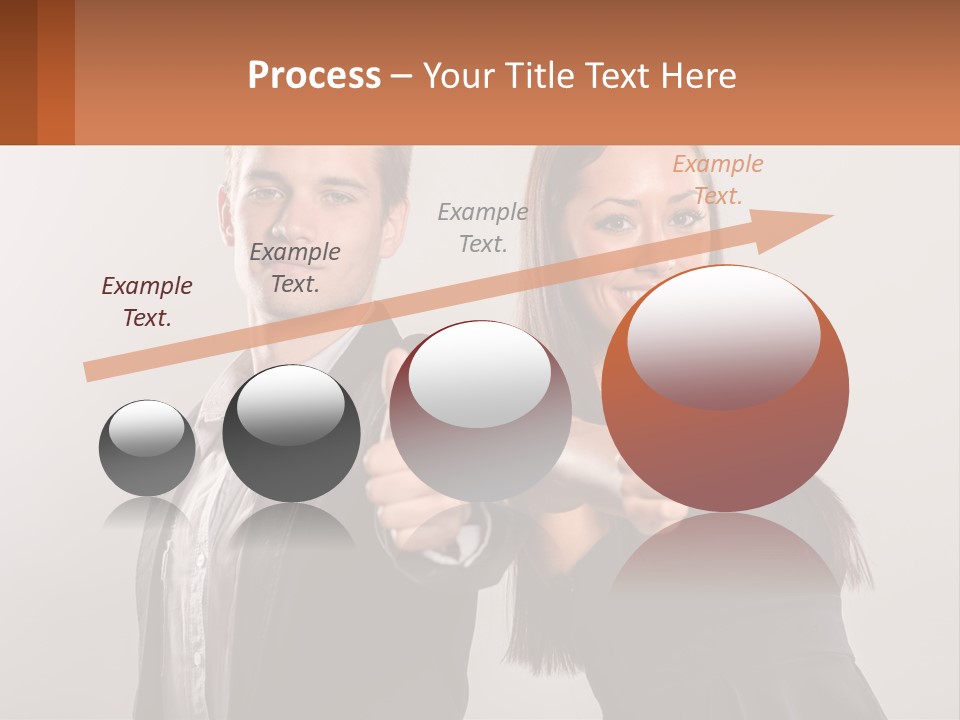 A Man And A Woman Giving Thumbs Up PowerPoint Template