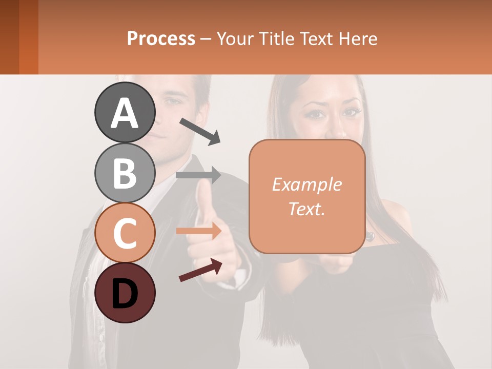 A Man And A Woman Giving Thumbs Up PowerPoint Template