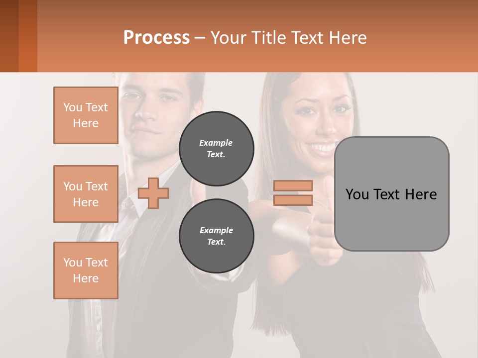 A Man And A Woman Giving Thumbs Up PowerPoint Template
