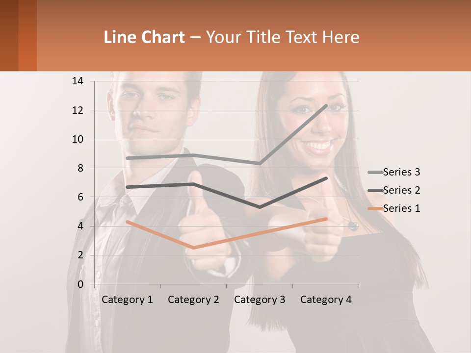 A Man And A Woman Giving Thumbs Up PowerPoint Template