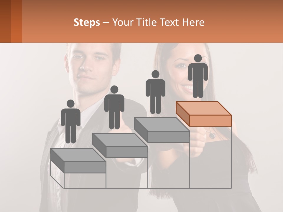 A Man And A Woman Giving Thumbs Up PowerPoint Template