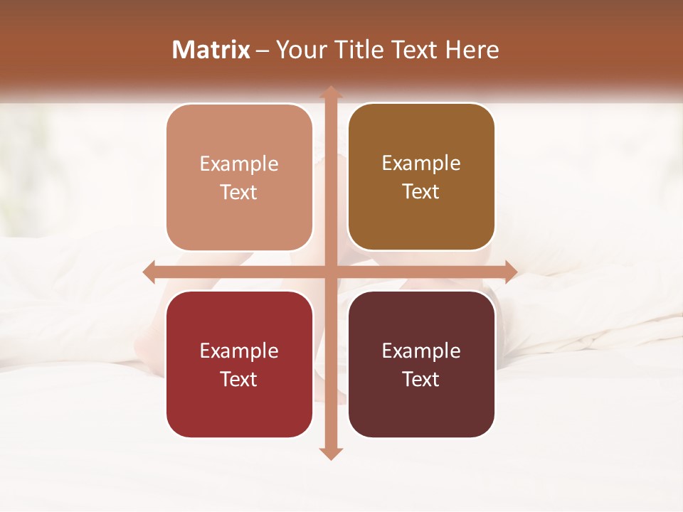 A Baby Laying On A Bed With A White Blanket PowerPoint Template