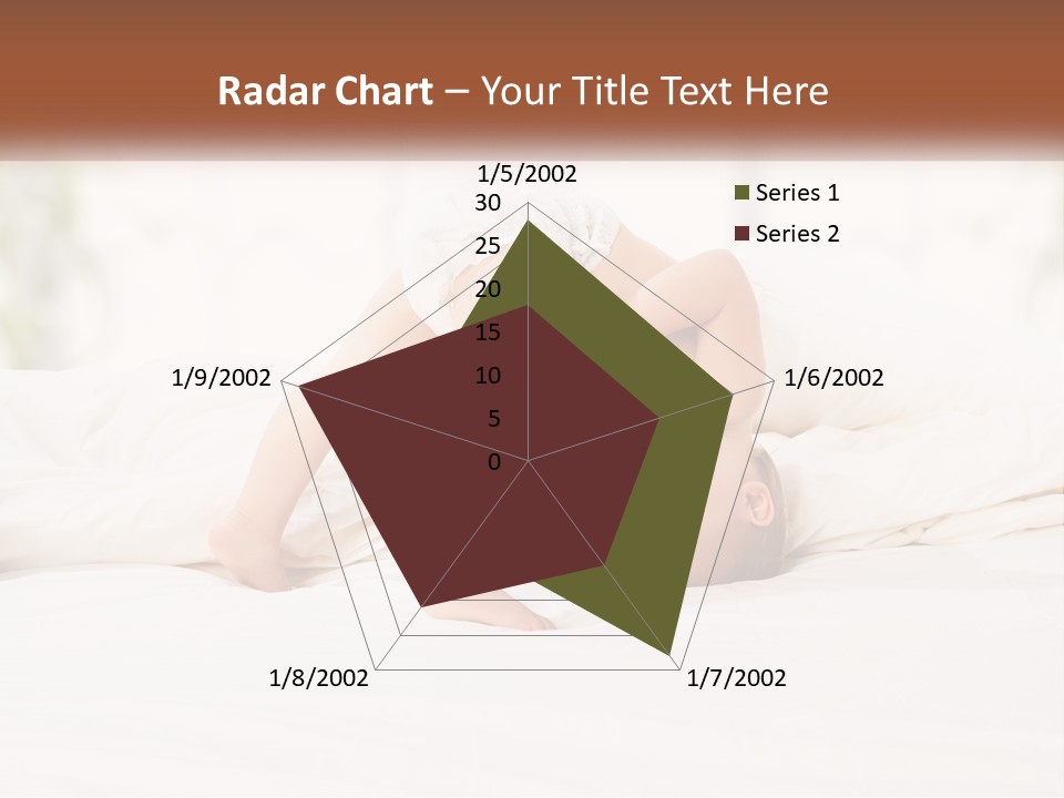 A Baby Laying On A Bed With A White Blanket PowerPoint Template