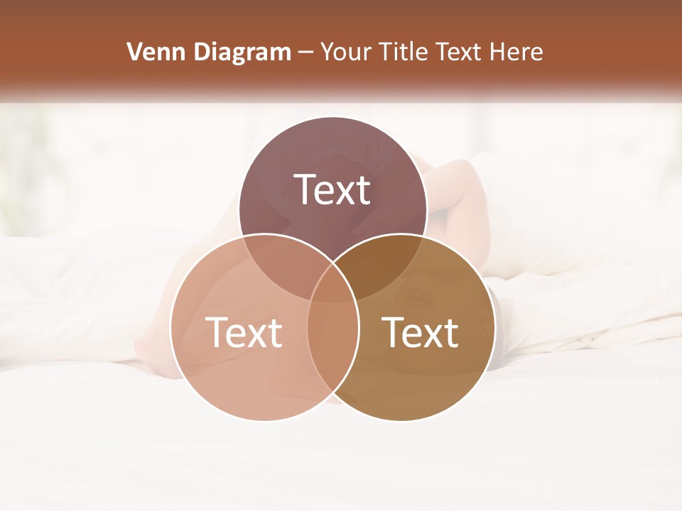 A Baby Laying On A Bed With A White Blanket PowerPoint Template