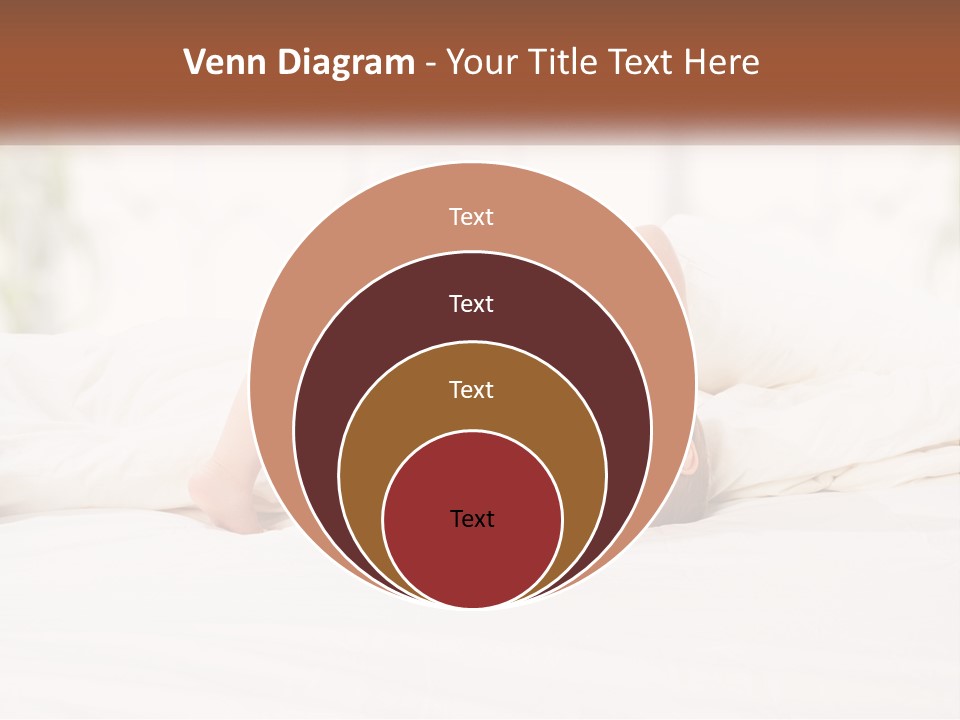 A Baby Laying On A Bed With A White Blanket PowerPoint Template