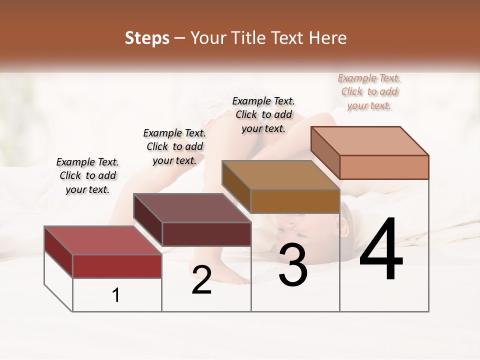 A Baby Laying On A Bed With A White Blanket PowerPoint Template