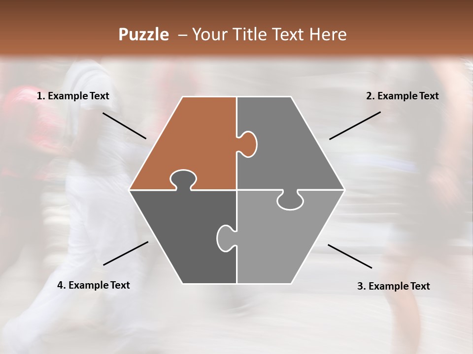 A Group Of People Walking Down A Street PowerPoint Template