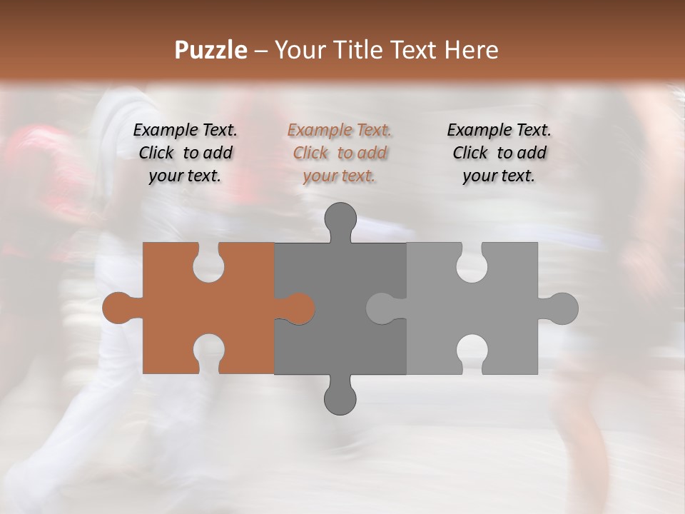 A Group Of People Walking Down A Street PowerPoint Template
