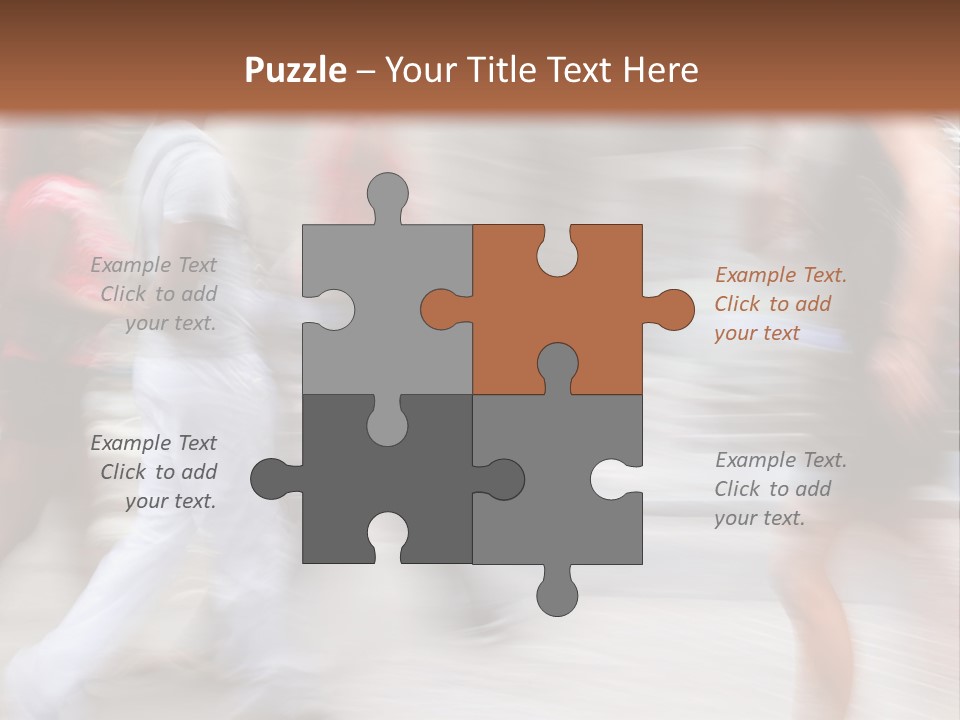 A Group Of People Walking Down A Street PowerPoint Template