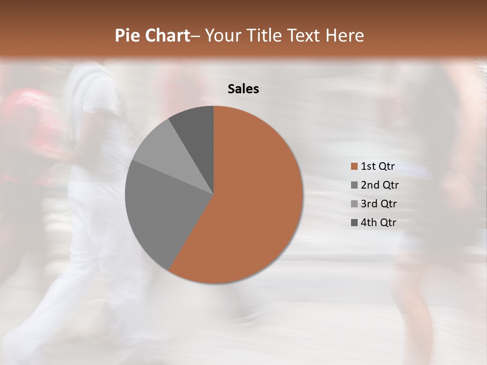 A Group Of People Walking Down A Street PowerPoint Template