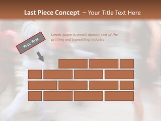 A Group Of People Walking Down A Street PowerPoint Template
