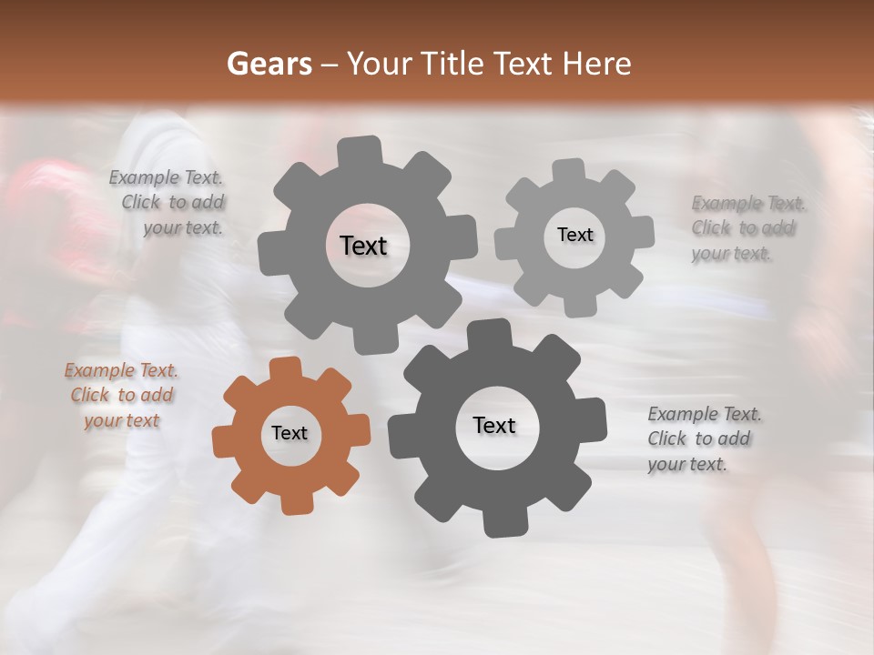 A Group Of People Walking Down A Street PowerPoint Template