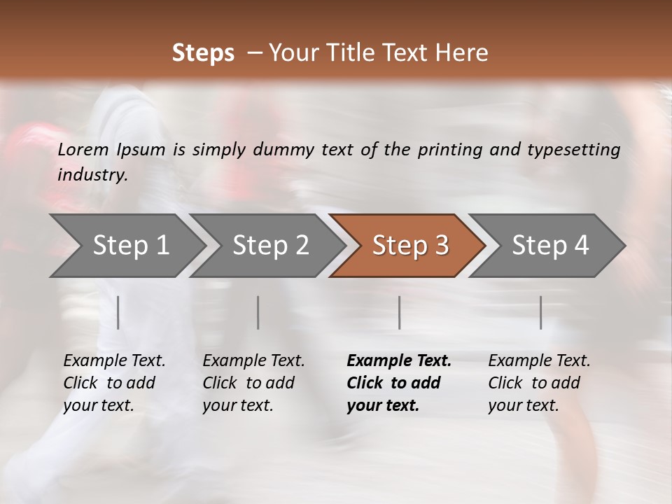 A Group Of People Walking Down A Street PowerPoint Template