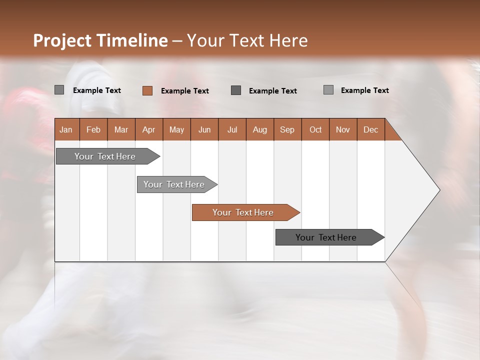 A Group Of People Walking Down A Street PowerPoint Template
