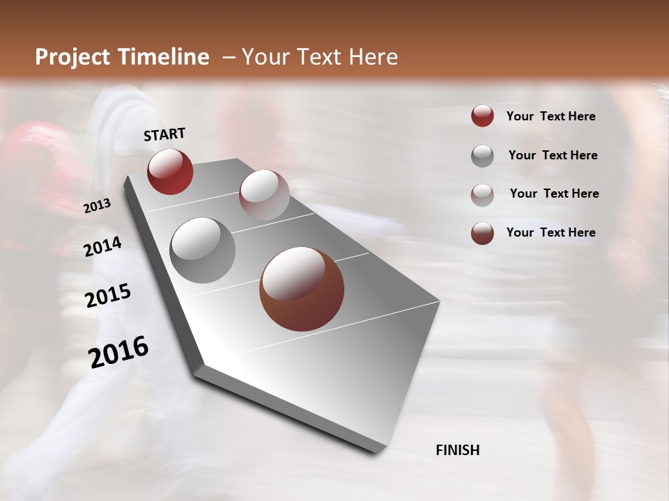 A Group Of People Walking Down A Street PowerPoint Template
