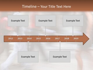 A Group Of People Walking Down A Street PowerPoint Template