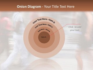 A Group Of People Walking Down A Street PowerPoint Template