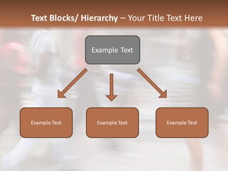 A Group Of People Walking Down A Street PowerPoint Template