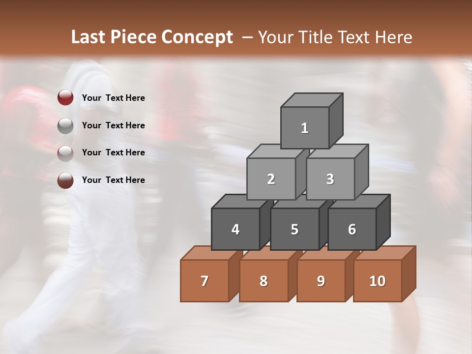 A Group Of People Walking Down A Street PowerPoint Template
