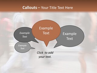 A Group Of People Walking Down A Street PowerPoint Template