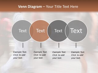 A Group Of People Walking Down A Street PowerPoint Template