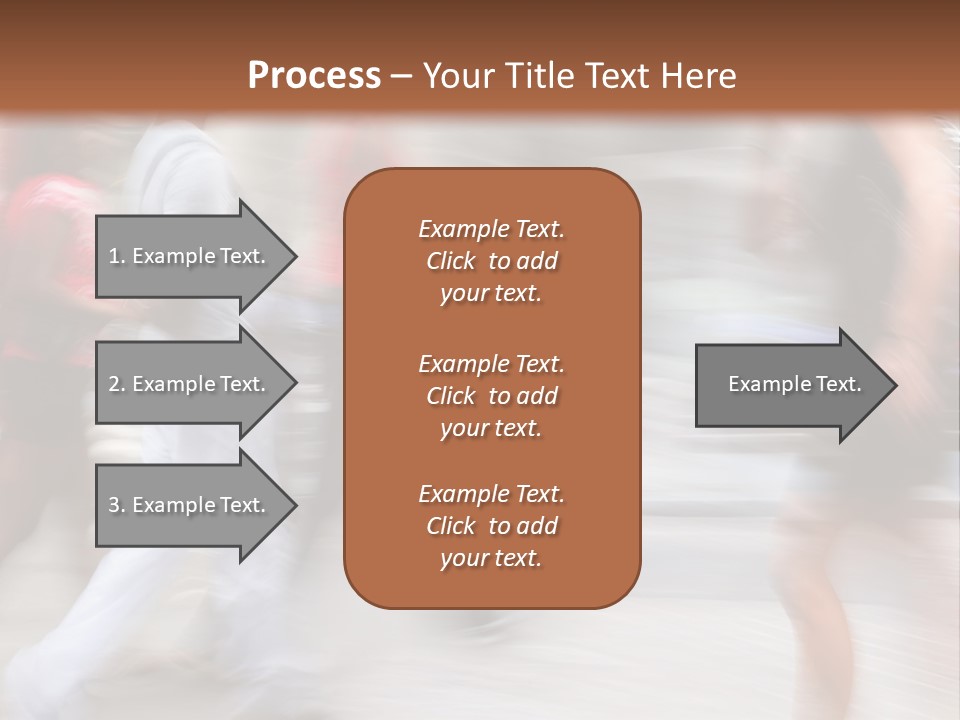 A Group Of People Walking Down A Street PowerPoint Template