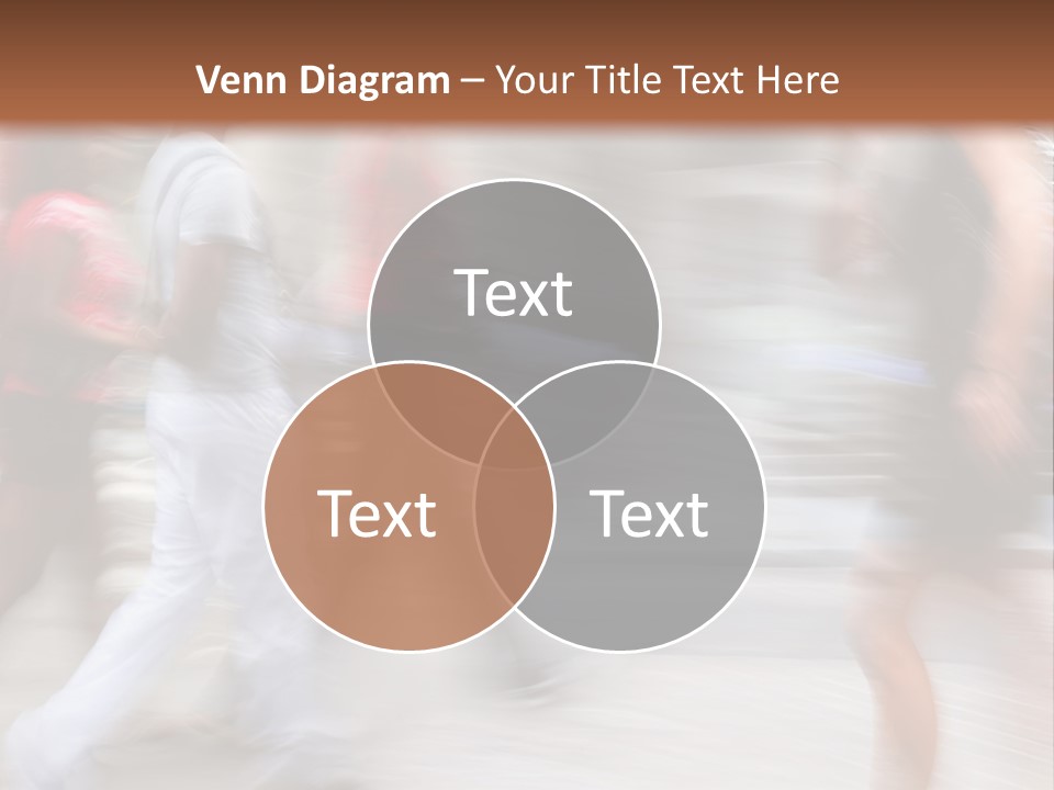 A Group Of People Walking Down A Street PowerPoint Template