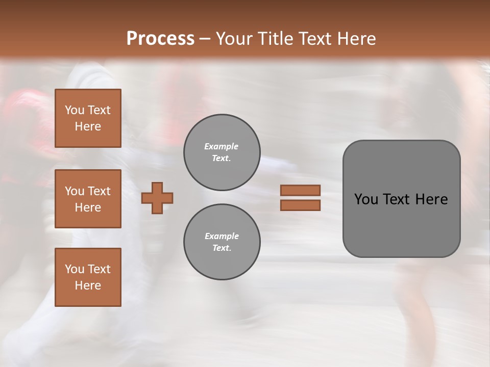 A Group Of People Walking Down A Street PowerPoint Template