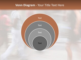 A Group Of People Walking Down A Street PowerPoint Template
