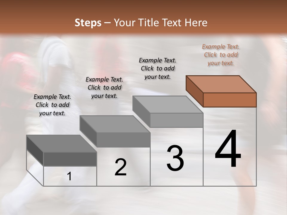 A Group Of People Walking Down A Street PowerPoint Template