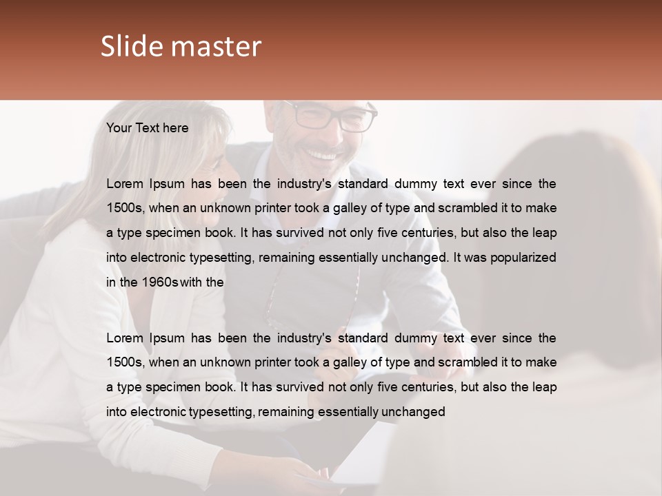 A Man And Woman Sitting On A Couch Talking To Each Other PowerPoint Template